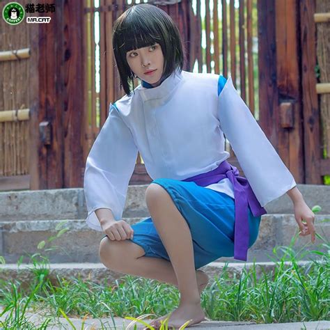 Anime Haku Cosplay Spirited Away Nigihayami Kohakunushi Chihiro Ogino