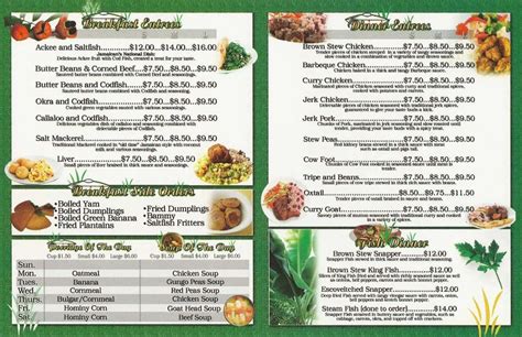 The Dutch Pot Jamaican Restaurant Menu Urbanspoonzomato