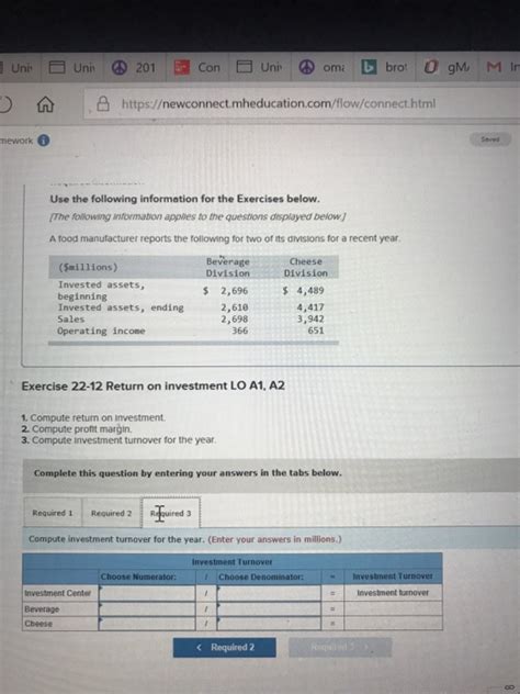 Solved Rk Use The Following Information For The Exercises Chegg