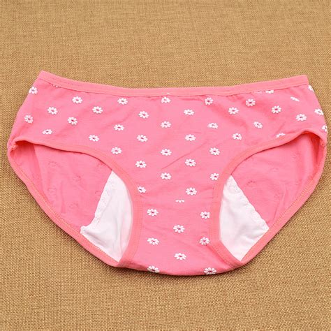 Women Menstrual Period Cotton Pants Leakproof Panties Briefs Underwear