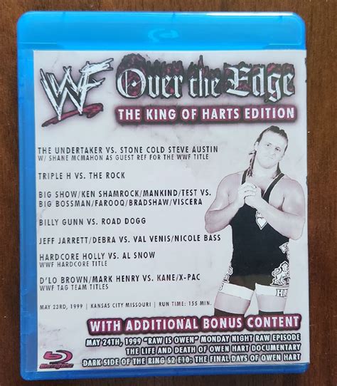 WWF Over the Edge 1999 King of Harts Edition Blu-ray - Etsy