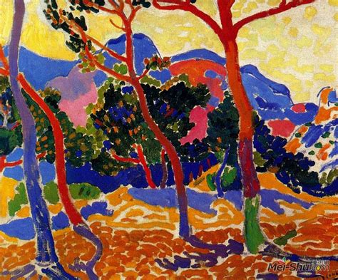 树木安德烈德朗 Andre Derain 高清作品欣赏 安德烈德朗作品 安德烈德朗专题网站 艺术大师 美术网 Mei shu