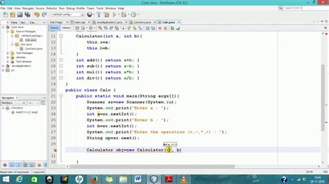 Class And Object In Java Simple Calculator Program In Java Java Tutorial For Beginners Youtube