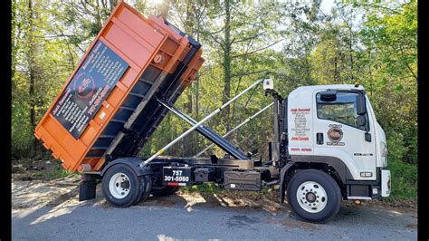 2018 Isuzu Ftr With 20k Palfinger Hooklift Truck Dumpster Drop Off On