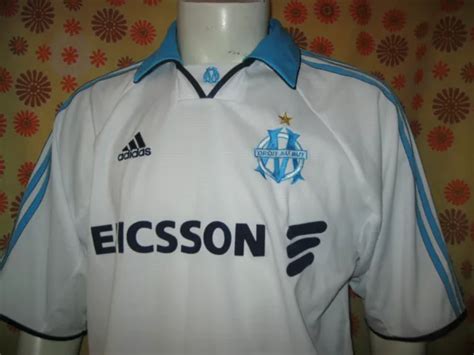 Ancien Maillot Adidas Om Olympique De Marseille Ericsson Tl Home Blanc