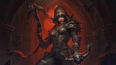 Demon Hunter Female Diablo 4K 4861h Wallpaper IPhone Phone