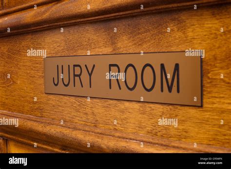 Jury room door Stock Photo - Alamy