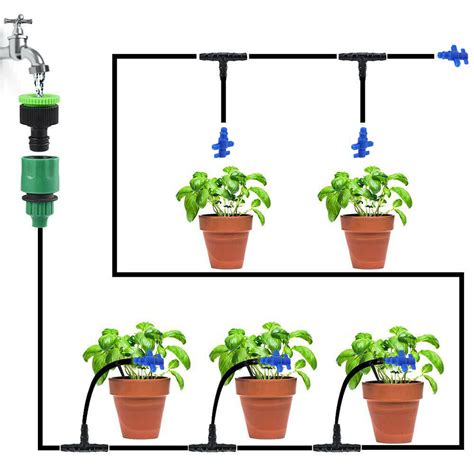 Kit de irrigação por gotejamento GA 2 20 Vasos Plantas