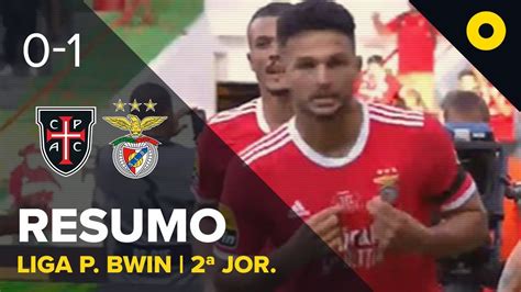 Resumo Casa Pia Ac Benfica Liga Portugal Bwin Sport Tv Youtube