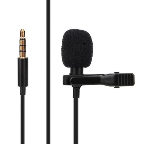 Fdit Microphone Pince Pour Collier Mini Microphone Revers Cravate