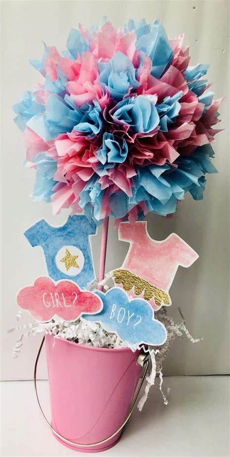 Gender Reveal Party Decoration Centerpiece Gender Reveal Etsy