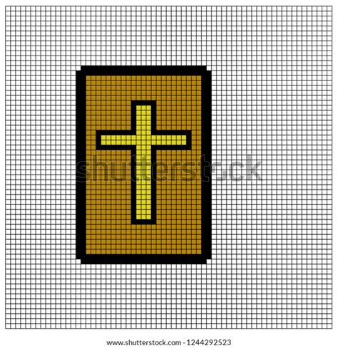 Pixel Art Bible Stock Vector Royalty Free 1244292523 Shutterstock