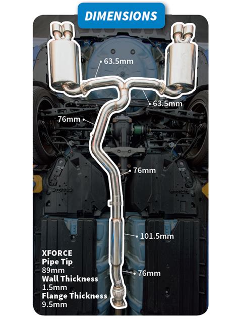 Xforces Stainless Steel Inch Catback System Subaru Wrx Sti