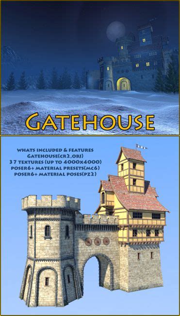 Gatehouse | Architecture for Poser and Daz Studio