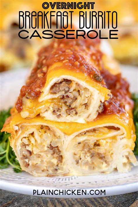 Overnight Breakfast Burrito Casserole Recipe An Easy And Delicious Make Ahead Breakfast Cas