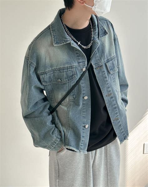 Raw Edge Denim Jacket – The Korean Fashion