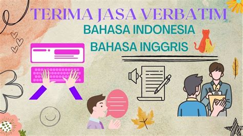 jasa verbatim videoaudio bahasa indonesia inggris