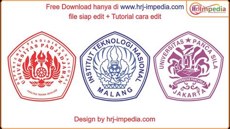 Tutorial Cara Edit Contoh Stempel Universitas Cara Desain Stempel