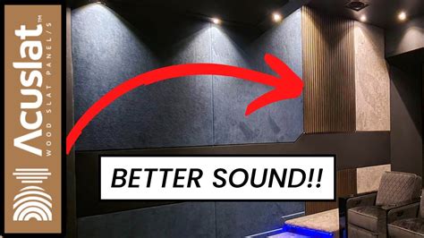 Real Wood Acoustic Panels Better Sound In Your Home Theater Home