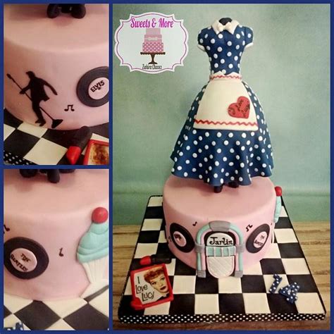 50s Theme Cake Decorated Cake By Sweetsnmore Cakesdecor