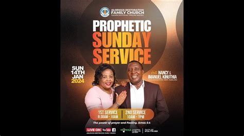 Prophetic Sunday 1st Service The Power Of Prayer And Fasting