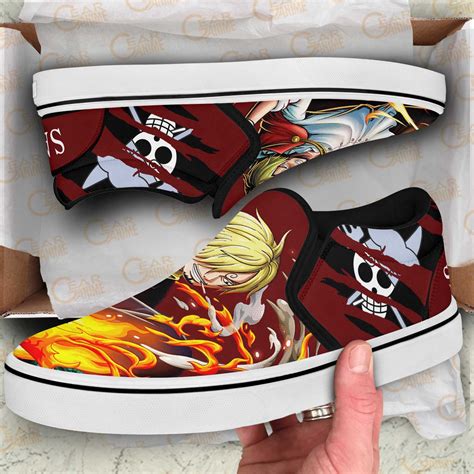 Vinsmoke Sanji Slip On Shoes One Piece Custom Anime Shoes – We sell