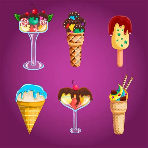 Set Of Ice Cream Stock Vector Image By GurZZZa 52027745