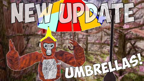 New Gorilla Tag Update Added Cosmetics And Rain Youtube