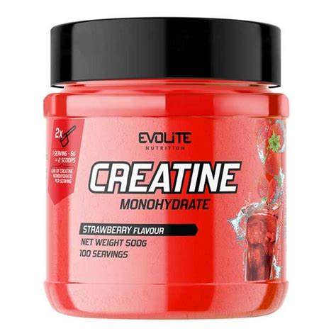 Evolite Creatine Monohydrate με Γεύση Φράουλα 500gr Skroutz gr