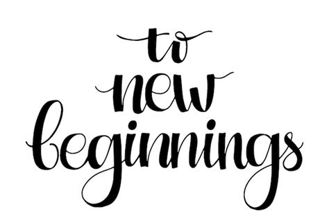 A Sweet Ending To A New Beginning Lettering Neon Sign Premium Vector