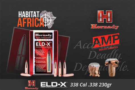 Hornady Eld X 338 Cal 338 230gr Bullets Habitat Africa Bullets