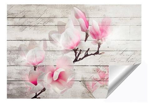 Tapeta W Kwiaty Magnolie Na Deskach 300x210 RADA0 2XLFT14 Cena