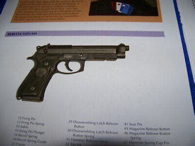 BERETTA 92FS/M9 PISTOL...DISASSEMBLY & EXPLODED VIEW/LEGEND (171DD ...