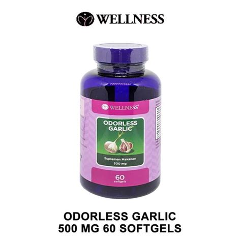 Jual Wellness Odorless Garlic 500 Mg Isi 60 Softgel Shopee Indonesia