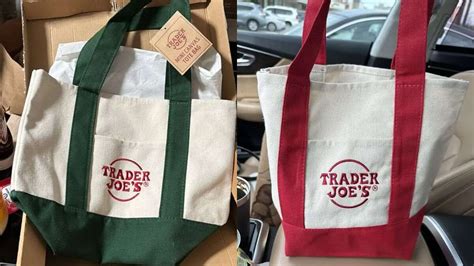 2 99 248 Trader Joe S Mini Canvas Tote Bags Go Viral Now Reselling