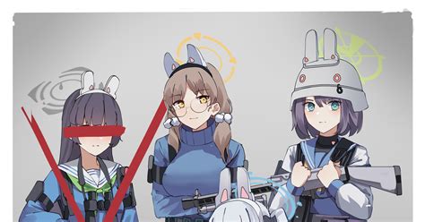 Blue Archive Miyu Kasumizawa Kazekura Moe Rabbit Squad Pixiv