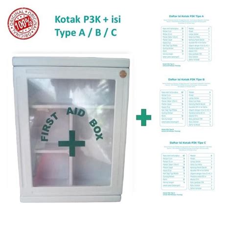 Jual Kotak Mc11 P3k Hijau Isi Type A Ready Stock Mc 11 Kotak P3k Logo