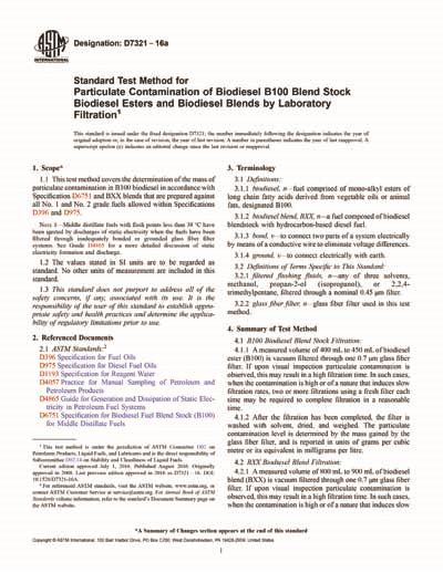 Astm D Standard Test Method For Particulate Contamination In Hot Sex