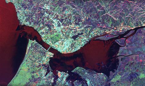 Satellite Image Photo Of Lisbon Portugal