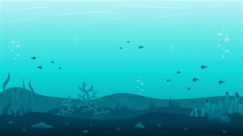 Underwater ocean landscape vector illustration background 8873367 ...