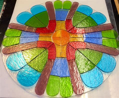 Stained Glass Patterns Fused Glass Plates Glass Crafts