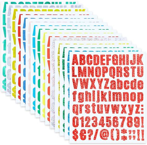 Amazon Simarro Sheets Stickers Letter Inch Vinyl Small