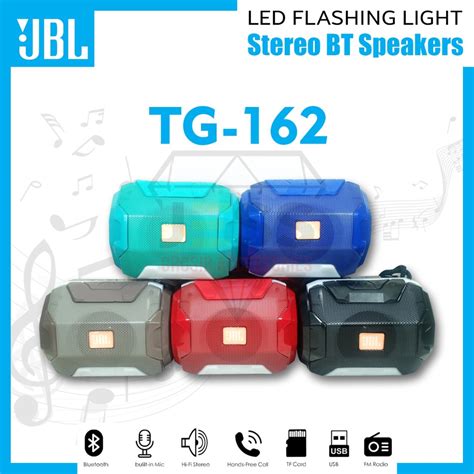 Jual Speaker Bluetooth Stereo Wireless JBL T G TG162 LED Portable Mega