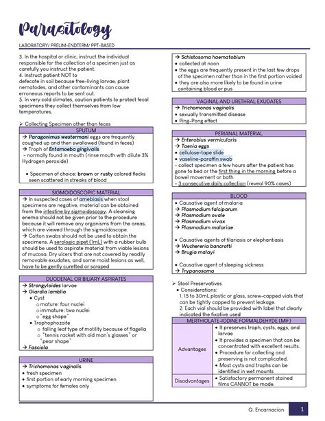 SOLUTION Parasitology Transes Studypool