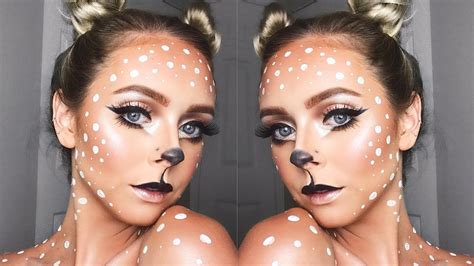 Cute And Easy Deer Makeup Look Youtube