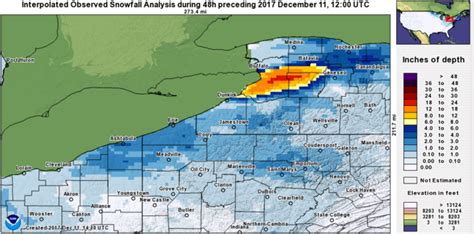 Weekend snowfall totals light around Cleveland, around 4 inches for areas in snow belt ...