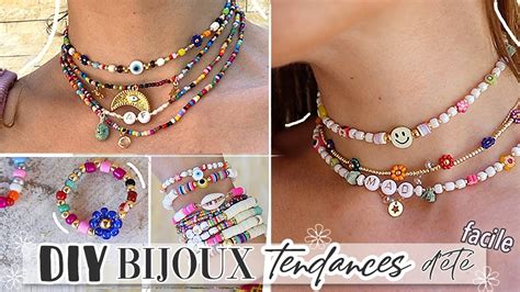 JE CRÉE des BIJOUX TENDANCES d ÉTÉ DIY FACILE inspi Y2K chunky