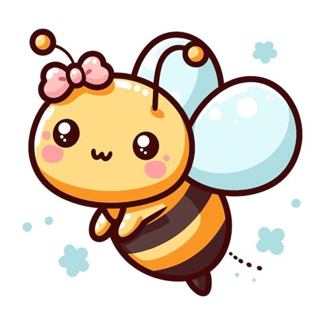 Une Jolie Illustration Vectorielle De Dessins Animés D abeilles