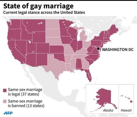 Gay Marriage United States Map Map