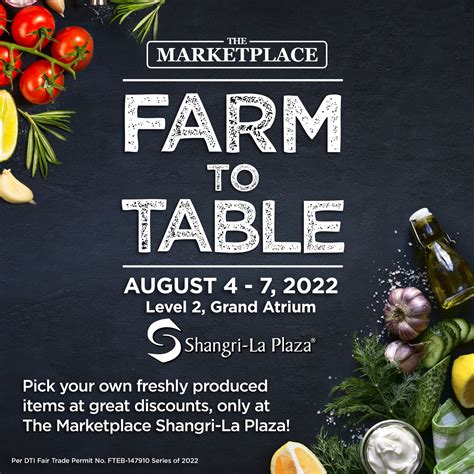 The Marketplace - Our freshest offers from Farm to Table...